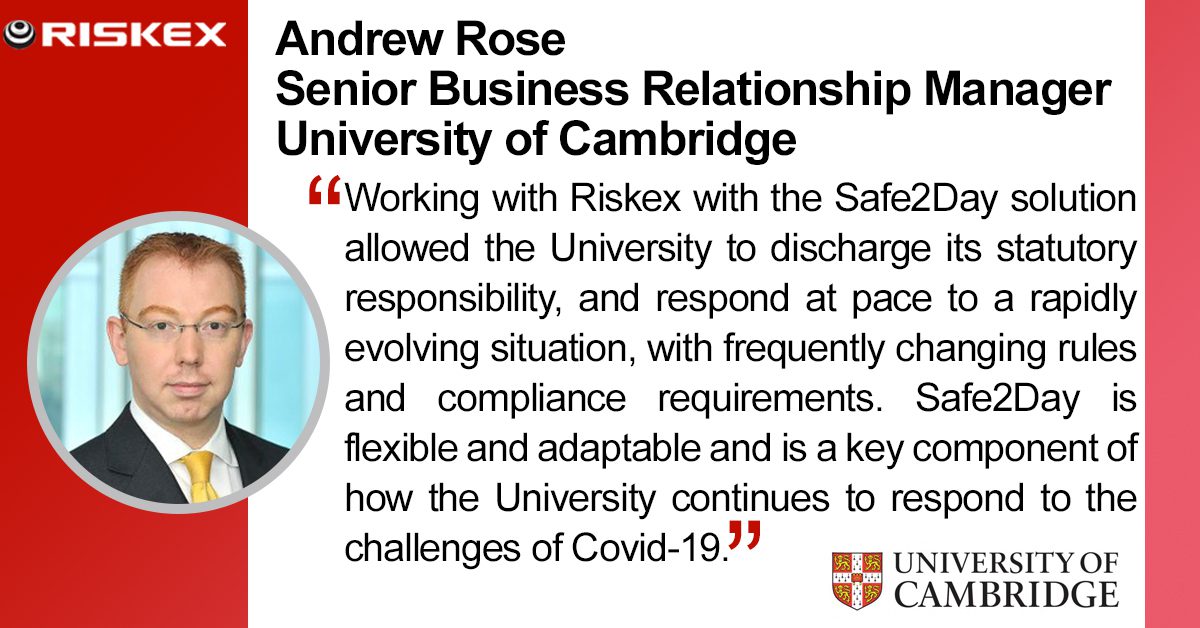 University of Cambridge - with logo and profile image
