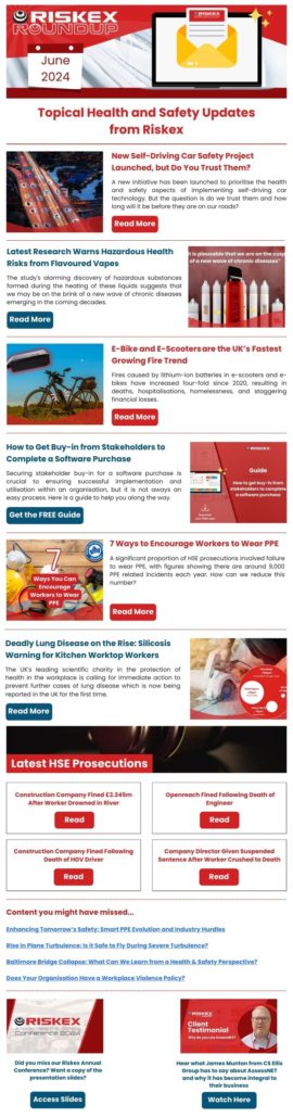 Riskex Roundup Health and Safety Newsletter